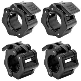 JJQHYC Pack of 4 Barbell Clasps, 30 mm, Barbell Clips, Barbell Clasp, Barbell Clamps, Quick Release