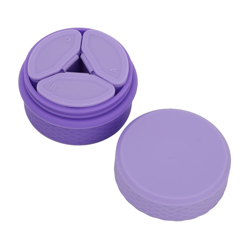 Travel Silicone Makeup Containers Set with 3 Dispensers Refillable Empty