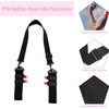 Tracolla per sci, sci carry strap, tracolla regolabile, per un