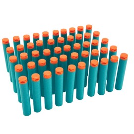 Air Warriors Buzz Bee Toys: Accu-Blast: Dart Refill - 50 Count - Compatible with All Dart Blasters, Toy Accessory, Superior Accuracy, Blue & Orange