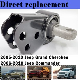 Front Differential Mount Set Replacement for 2005-2010 Jeep Grand Cherokee & 2006-2010 Jeep Commander Replaces 52114354AA 52089516AB 1 Front Axle Mount & 2 Front Axle Bushings