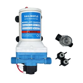 Yesinaly 12V RV Water Pump - 3.0GPM/55PSI Water Diaphragm Pump Compatible with Camper RV Sprayer Yacht Car Wash, Water Transfer Pump with Filter and Hose Barb Connector