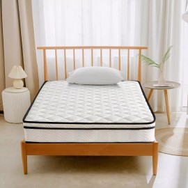 OUUI 8"10" Gel Memory Foam and Spring Hybrid Mattress Twin Full Queen King Size - 10 in, Queen