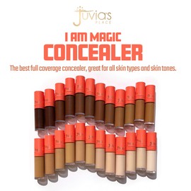 Juvia's Place I Am Magic Liquid Concealer - J14 Tan w/Warm Undertone/0.34 fl oz, Full Coverage Concealer, Makeup Concealer, Hydrating Concealer, Waterproof Concealer, Long Wear Concealer