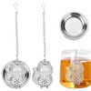 TOCCOOL 2PCS Fox Tea Infuser Set - Stainless Steel Mesh