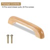 sourcing map 10Pcs Wood Drawer Pulls Handles, 96 mm/3.8" Hole