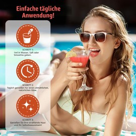 Tanning Drops for Drinking, Tanning Drops for Drinking, Tanning Drops for Oral, Natural Tanning Drops Drinking, No Sun Damage, Quick Tanning (2 Pieces)