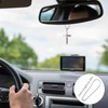 LeapoFaith Polished Pendant for Car Rear View Mirror Decor Stainless