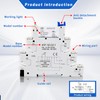 (2Pcs)5V Silm Relay Din Rail;DC 5V;HF41F/5-ZS 5 Pin 1NO 1NC