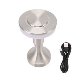 Portable LED Table Lamp Touch Sensor 3 Color Temperatures Rechargeable Battery Powered Bedside Night Lamp for Dining Room Silver