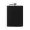 Premier Housewares Hip Flask Set - 8 oz - Black