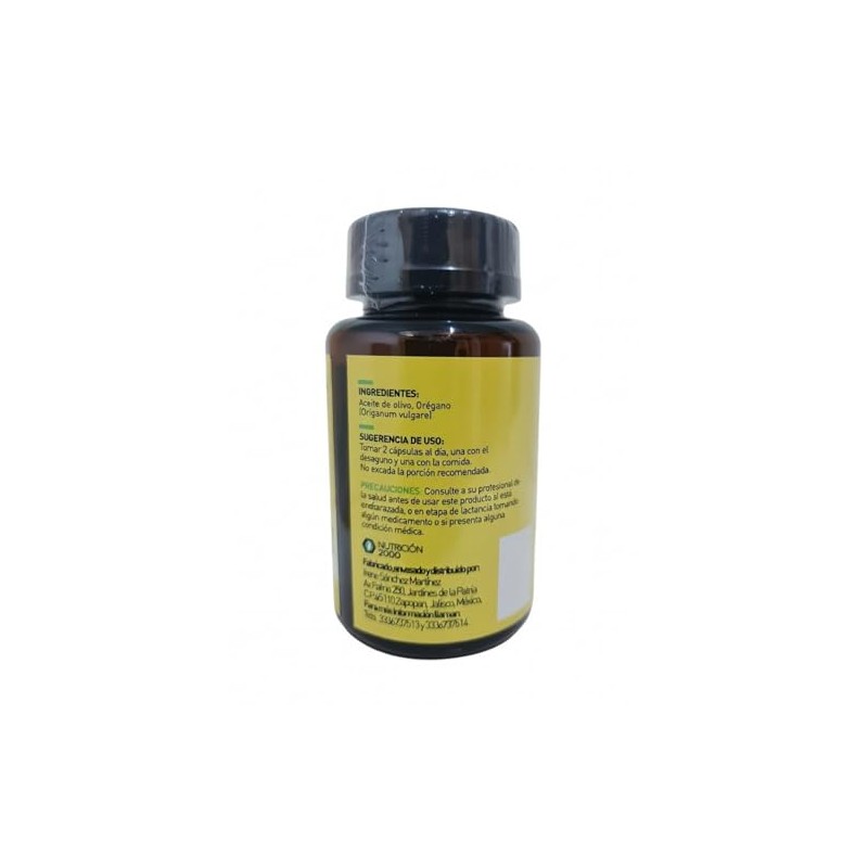 LIMON CON CHIA - Aceite de Orégano N2000 en Cápsulas,