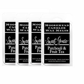 Sweet Grace Wax Melts - 4 Pack of Hand-Poured Luxury Fragrance Melts with Passion Fruit, Tea, and Patchouli Notes - Long-Lasting Scent - Supports Animal Rescue Efforts
