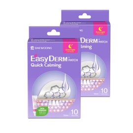 DWEasyDerm Quick Calming Magnesium Patches(20 patches) with Cica Ampoule - Intensive Care, Pimple patches, Hydrocolloid Band, Zits Spot care Overnight Home Care 2-8 hours, New boxs types