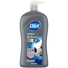 Dial Jabón 3 en 1 para cuerpo, cabello y cara, Hydro Fresh, 32 onzas líquidas