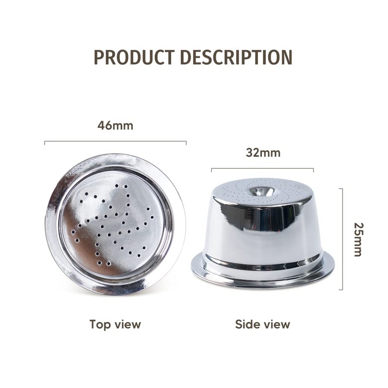 K-fee Verismo Cafissimo Tchibo Stainless Steel Reusable Coffee Capsule Filter