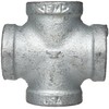 Anvil 8700126959, Malleable Iron Pipe Fitting, Cross, 3/4" NPT Female,