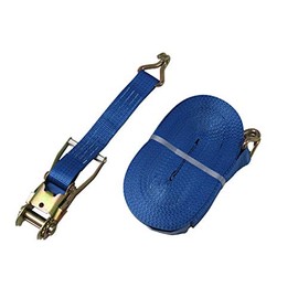 x1 50MM 12M 5 Ton Ratchet Straps - 5000KG Metre Tie Down Lashing Claw J Hook