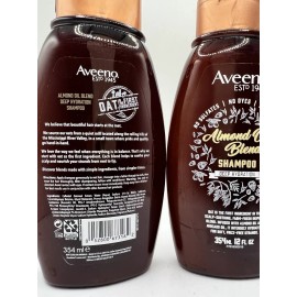 Aveeno Almond Oil Blend SHAMPOO Deep Hydration No Sulfates, Dyes, Parabens 2PACK