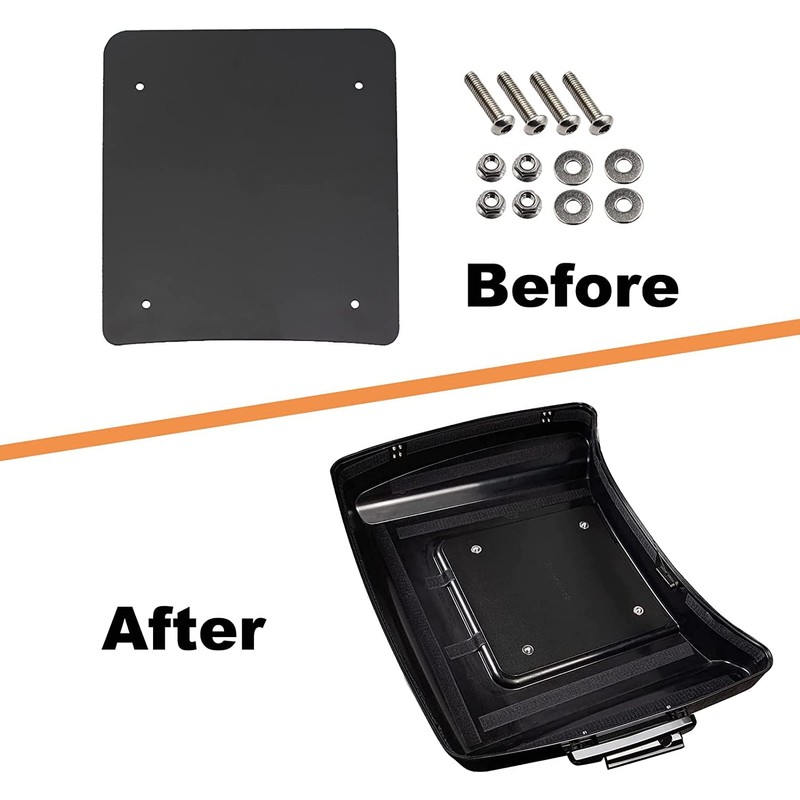 Tour Pack Plate, Inner Metal Base Plate Kit, Laser Cut