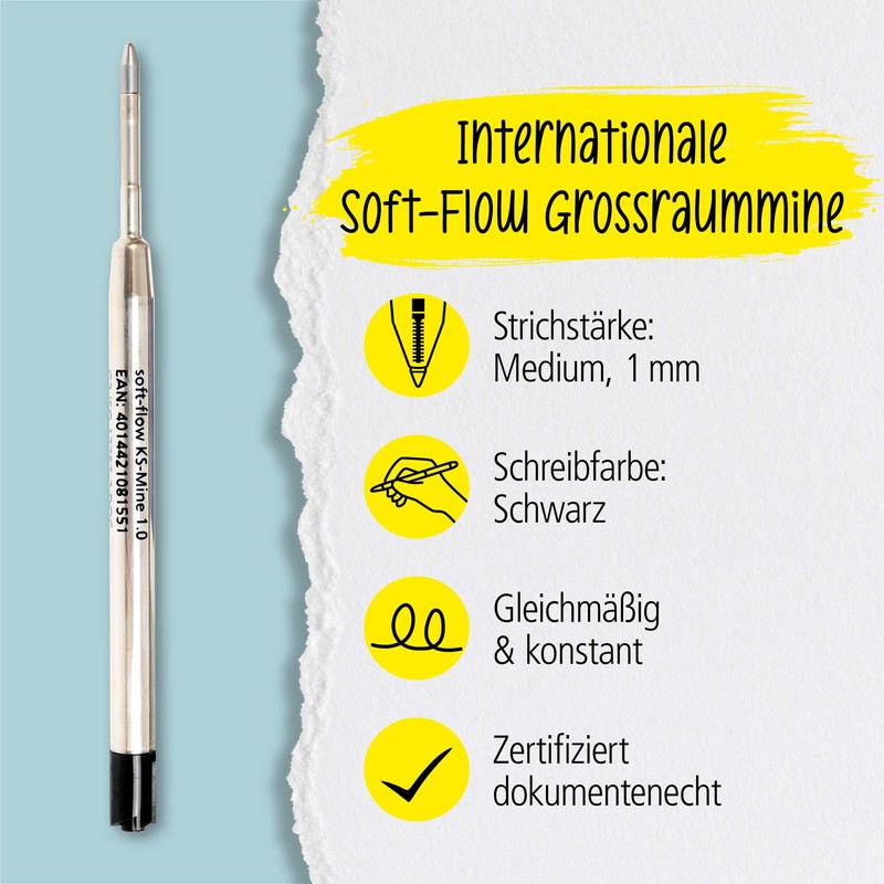 Soft Flow refill, black width M