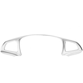 Marco de volante, cubierta decorativa para volante de coche, color plateado para E W213 C W205 GLC X253