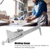 Weld Stitch Gauge Ruler Accuracy Stainless Steel Welding Gaps Measuring