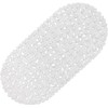 WELTRXE Non-Slip Pebbles Bath Mat with Suction Cups