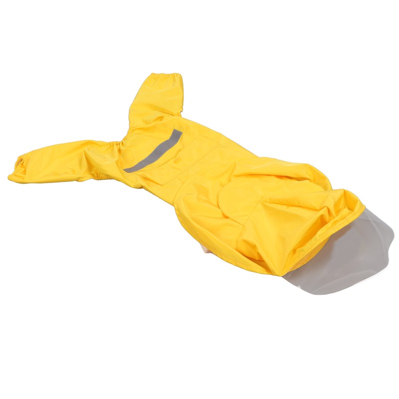 Dog Raincoat Waterproof Breathable Adjustable Hooded Dog Raincoat with Pocket