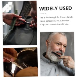 Gatuida Hair Comb Wide Toothed Double Sided Dandruff Comb Buffalo Horn Hair Styling Accessory