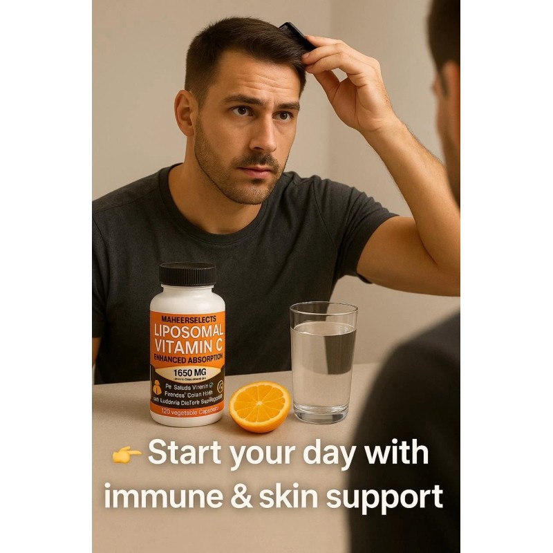 Vitamin C Liposomal 1650mg 180 Count | Powerful Immunity &