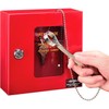 Global Industrial Emergency Key Box with Attached Hammer and Breakable