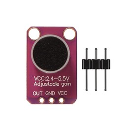 AITRIP 4PCS MAX4466 Electret Microphone Sensor Sound Sensor Amplifier Compatible with for Arduino Raspberry Pi ESP32