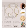 Ozel - Druzy Drop and Dangle Earrings for Women -