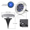 LYHOPE Solar Ground Lights Outdoor, 16 Pack 8 LED Solar