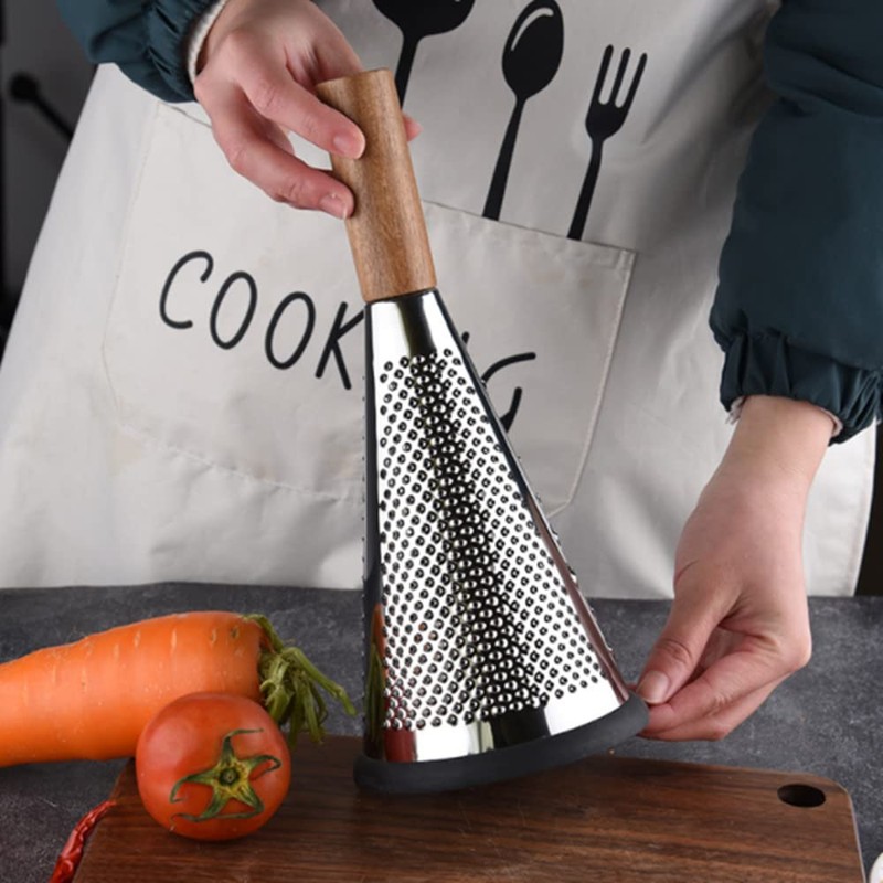 3 Sided Multifunction Box Grater, Stainless Steel Grater for Cheese