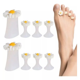 Jelly Therapy Spa Separadores Dedos Silicón Flores, Pedicura, Manicura,