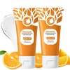 Orange Exfoliating Gel Scrub, Deep Cleansing Moisturizing Scrub with Enzymes,