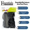 Essentials By Leisure Arts - Pompones negros de 3 pulgadas,