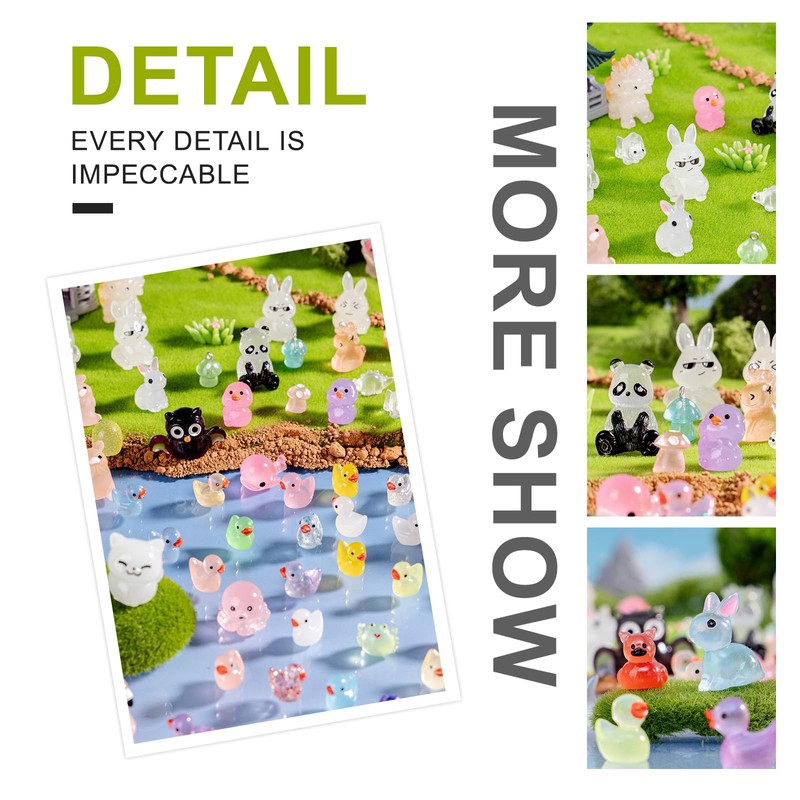 jrootouh 300 Pack Mini Animals Tiny Chicken Figurines Bulk for