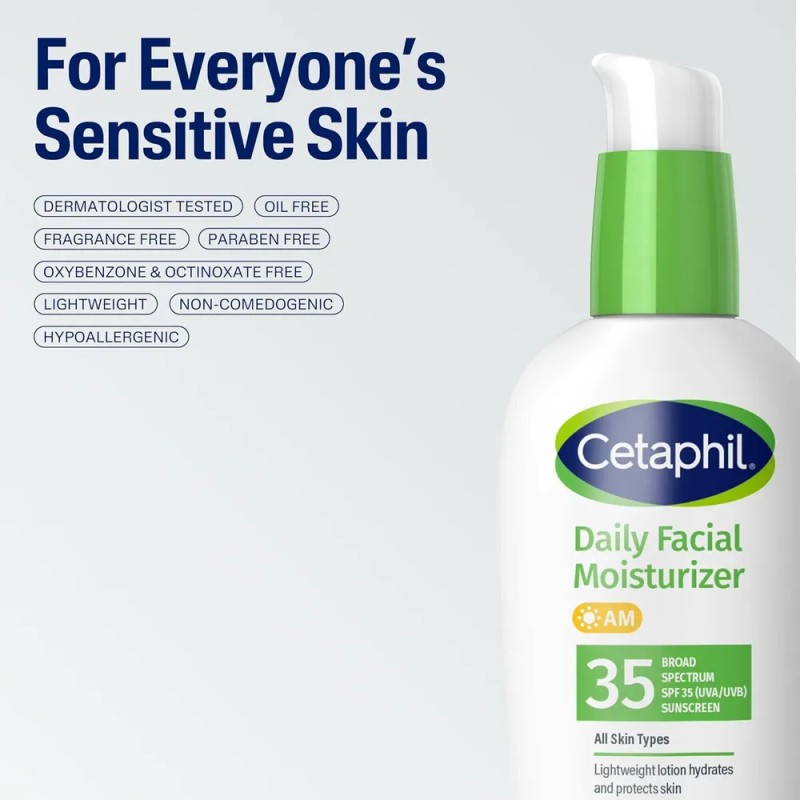 Cetaphil Crema Hidratante Facial Diaria Sin Aceite Spf 35 Todo
