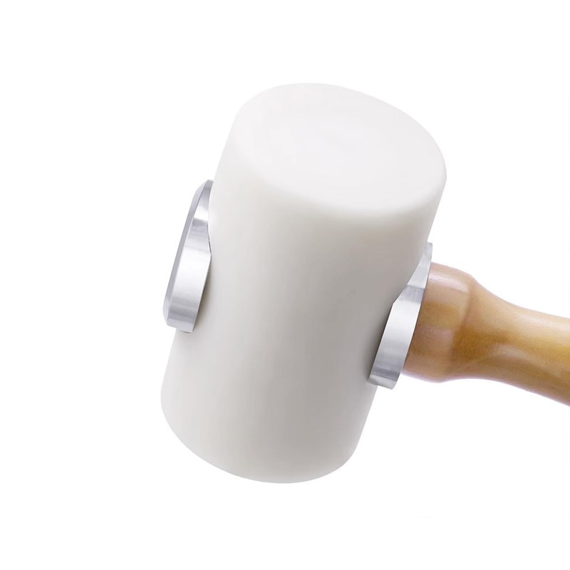 2 Pieces Leather Carving Hammer DIY Leathercraft Wooden Mallet Nylon