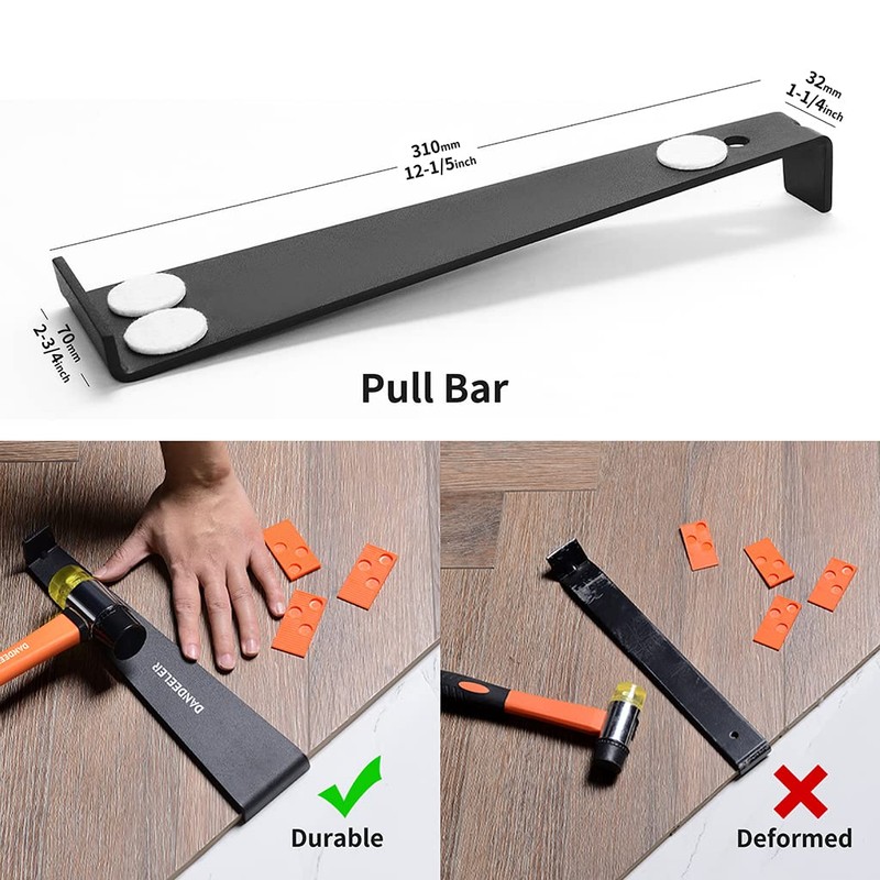 Dandeeler 45 Piece Laminate Flooring Tools Installation Kit with Mallet