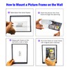 Mutellstory Floating Photo Frame Acrylic Wall Mount Table Decoration Modern