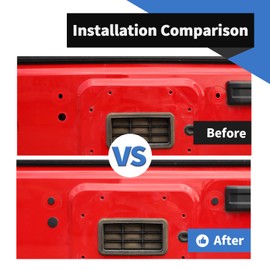 Voodonala Rubber Tailgate Plugs Sets for Jeep Wrangler JK JKU 2007-2018, Removed Tire Carrier Bumper Anti-dust Waterproof, Black, 3 Pack