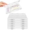 WYKOO 6 Pack Clear Freezer Breast Milk Storage Organizer Flat