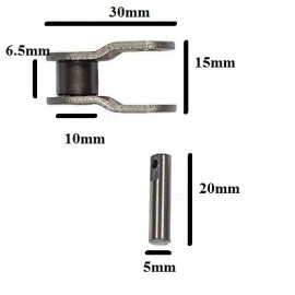 Pro Series Motorcycle 520 Half Chain Connecting Link Pitch 5/8" Width 1/4"