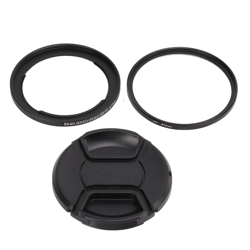 VBESTLIFE 67mm UV Filter Filter Ring Lens Cap Set for