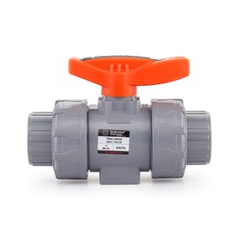HYDROSEAL Kaplan 1” CPVC True Union Ball Valve Socket with Full Port, ASTM F1970, EPDM O-Rings and Reversible PTFE Seats (1'')