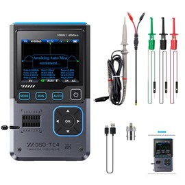DEWIN Oscilloscope, 3 in 1 DSO-TC4 Oscilloscope Transistor Tester, Signal Generator, 10 MHz Bandwidth, 48 MSa/s Sample Rate